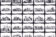 City Skyline Vectors, a Background Graphic by Brickclay (Thumbnail 5 of 6)