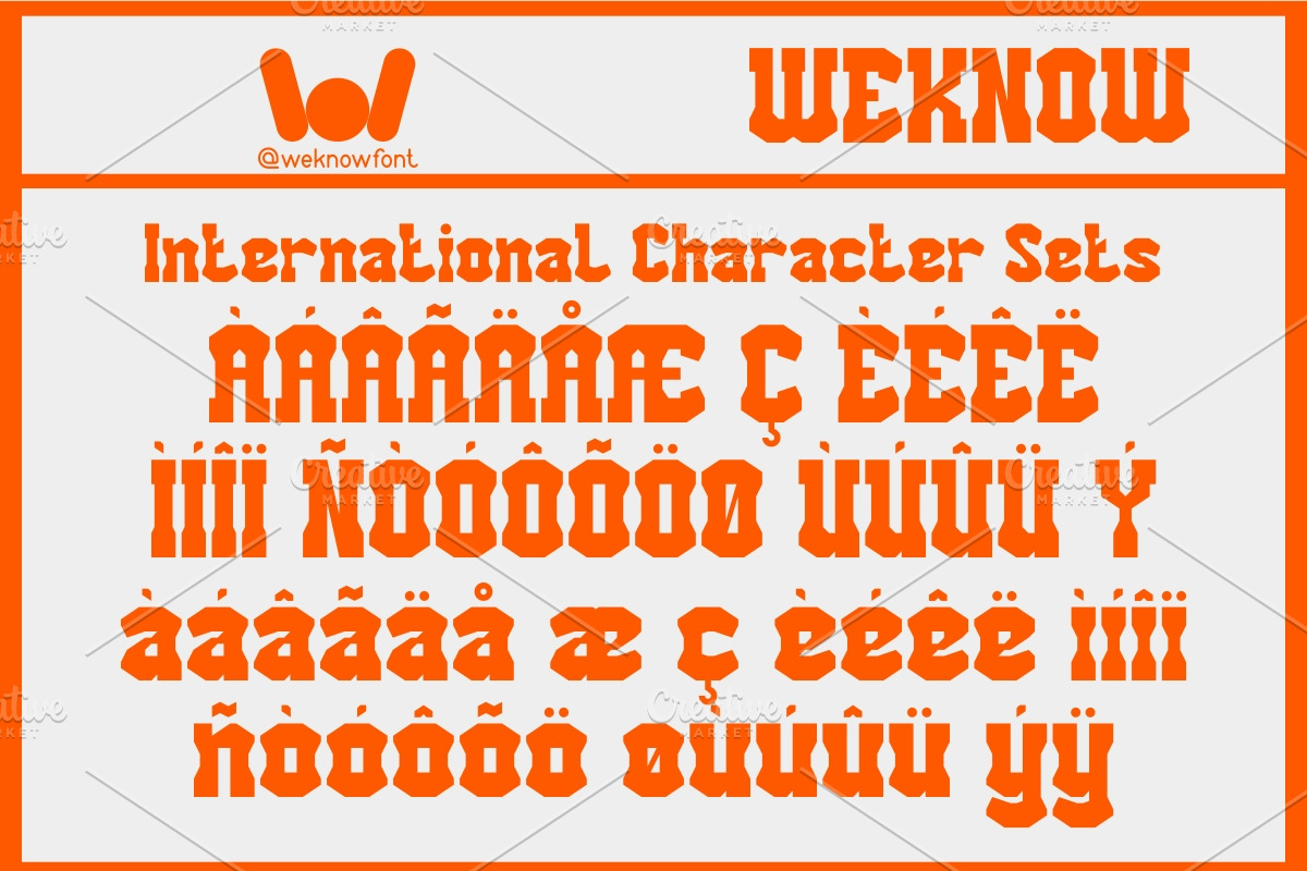 Unlock Humanity font, a Font by weknow (Photo 8 of 8)