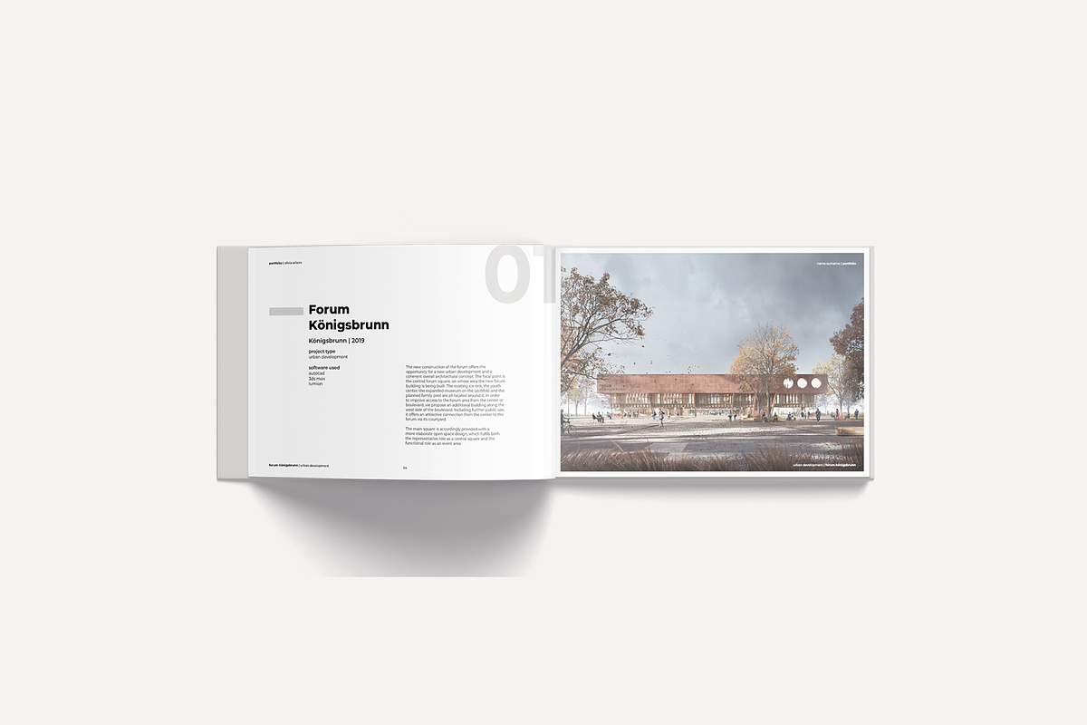 Professional Portfolio Template, a Brochure Template by yesitisprintable (Photo 3 of 10)