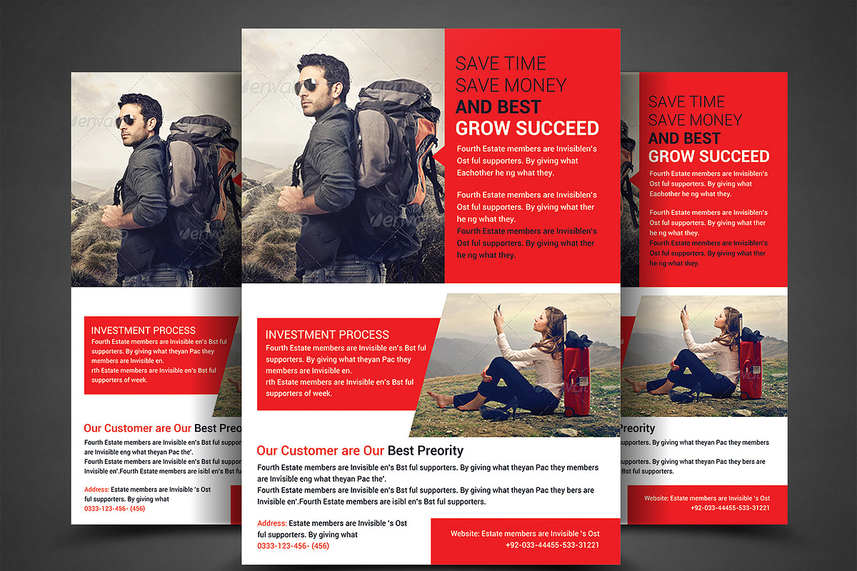 Business Firm Corporate Flyer Print, a Flyer Template by AfzaalGraphics (Photo 1 of 4)
