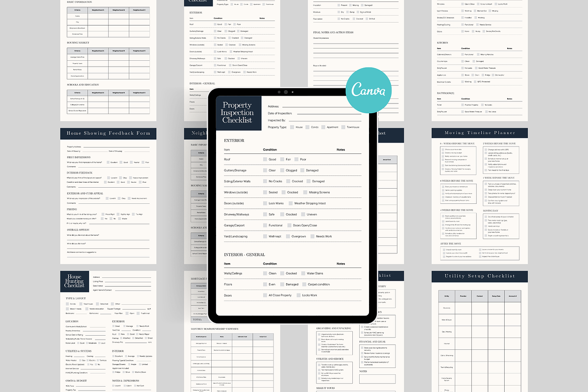 Home Buyer Guide Templates Bundle, a Stationery Template by Anna Design Studio (Photo 1 of 8)