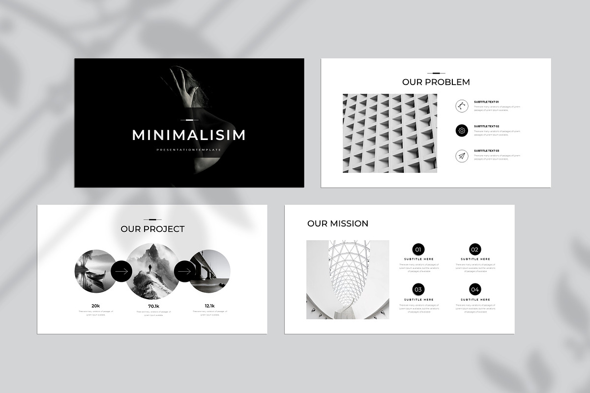 Clean Minimal Presentation Template preview 2