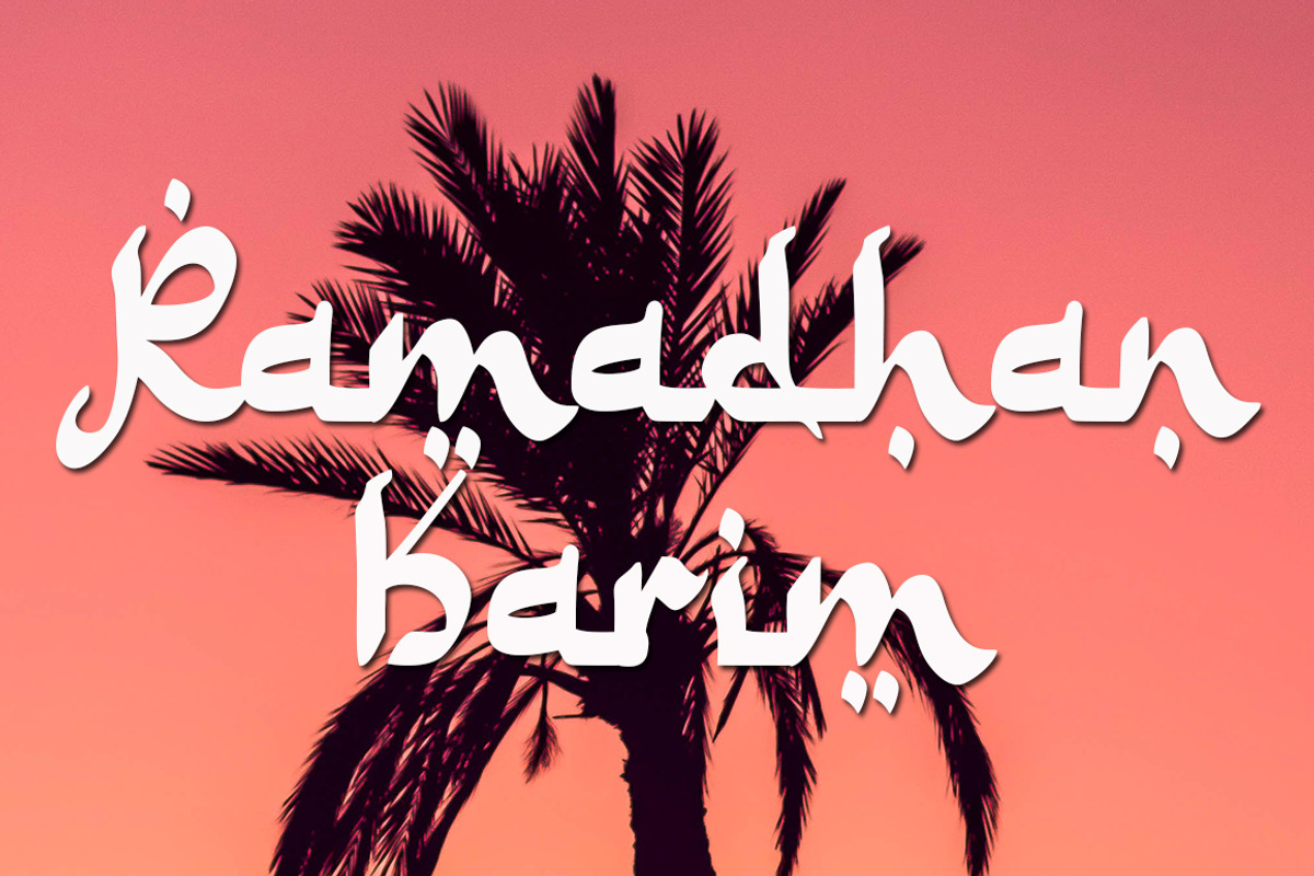 Shalleh - Arabic Style, a Script Font by Akifatype. (Photo 2 of 7)
