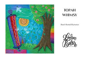 Torah Whimsy Stock Illustration