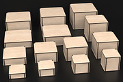 14 Square Flip Top Boxes Laser Files, an Object Graphic by ThemeXDigital (Thumbnail 1 of 8)