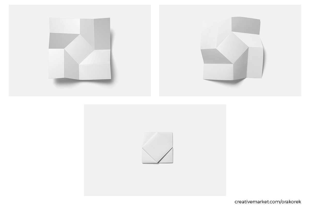 Square Twist Brochure Mockup, a Print Template by Orak Orek (Photo 5 of 6)