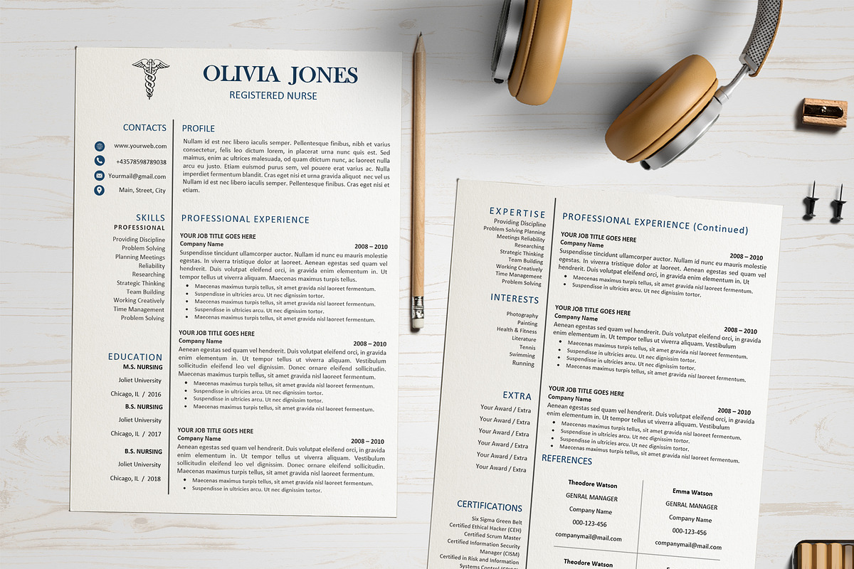 Professional Resume/ CV Bundle, a Resume Template by Wow Designs (Photo 21 of 21)