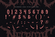 Necrotic Chasm | Brutal Death Metal, a Font by Masyafi Studio (Thumbnail 7 of 9)