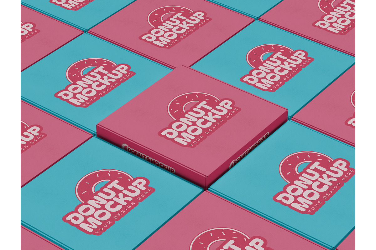Bakery box packaging mockup, a Packaging Mockup by Mockthethics. (Photo 11 of 11)