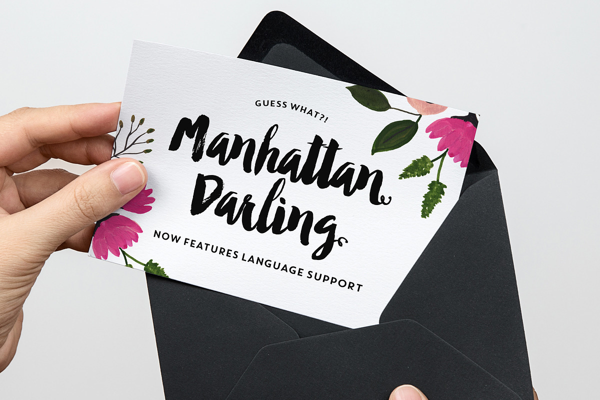 Manhattan Darling Typeface + BONUS preview 2