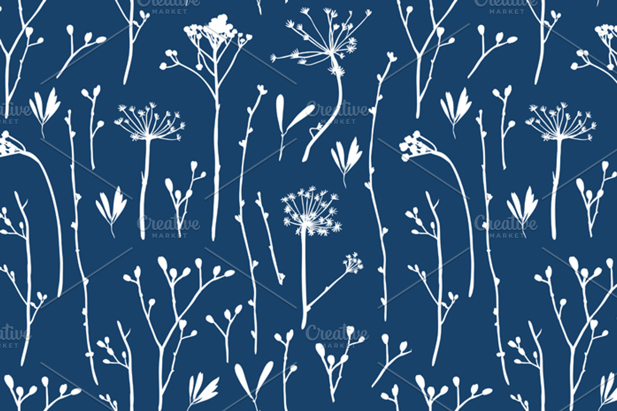 Natural spring seamless patterns, a Pattern Graphic by Alenkakarabanova