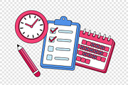 Time Management Checklist, an Object Illustration by Partikusi Design (Thumbnail 3 of 3)