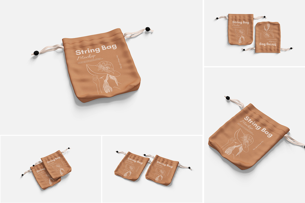 String Bag Mockup, a Product Mockup by Indah (Photo 1 of 6)