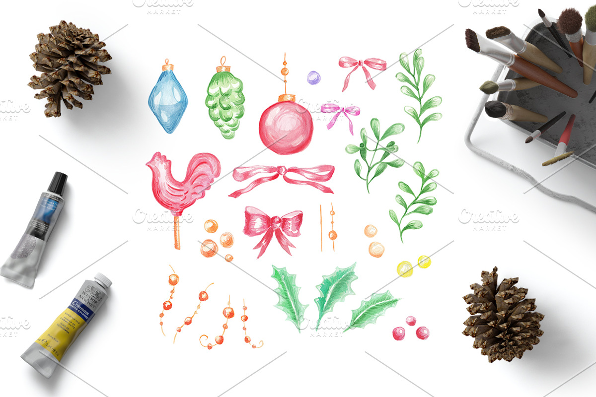 Christmas and New Year elements set, an Object Graphic by separisa (Photo 2 of 3)