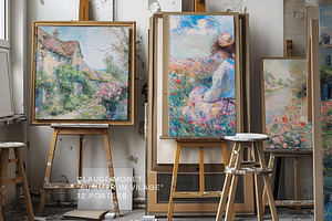 Claude Monet Wall Art Posters, a Background Graphic by Velvet Paper Studio