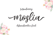 Moslia Handwritten Font, a Handwritten Font by Stripes Studio (Thumbnail 1 of 8)