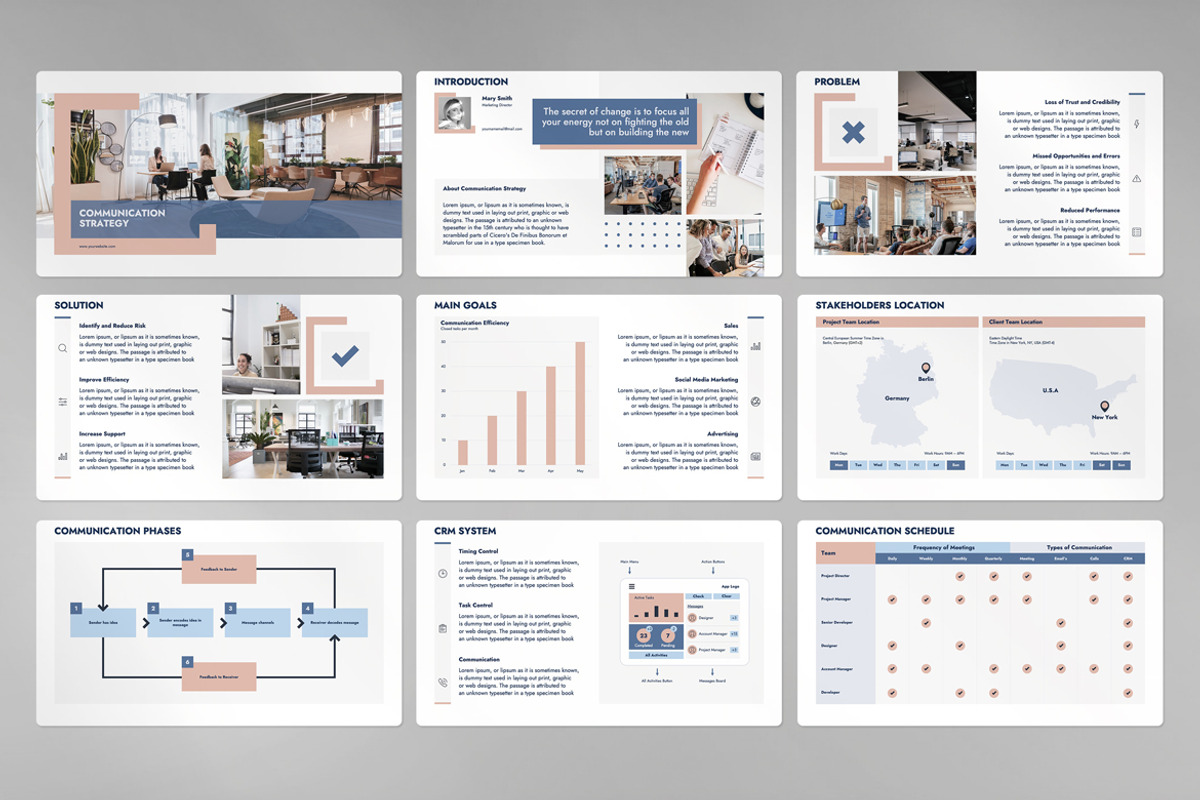 Communication Strategy Presentation, a Presentation Template by JetzTemplates (Photo 3 of 5)