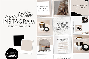 Instagram Post Templates Candle Co