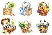 Summer Basket Sublimation Clipart, a Seasonal Illustration by DreamArtGraphic (Thumbnail 3 of 4)