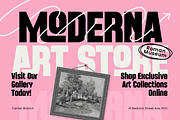 Hudson - Modern Condensed Font, a Sans Serif Font by TokoPress (Thumbnail 2 of 12)