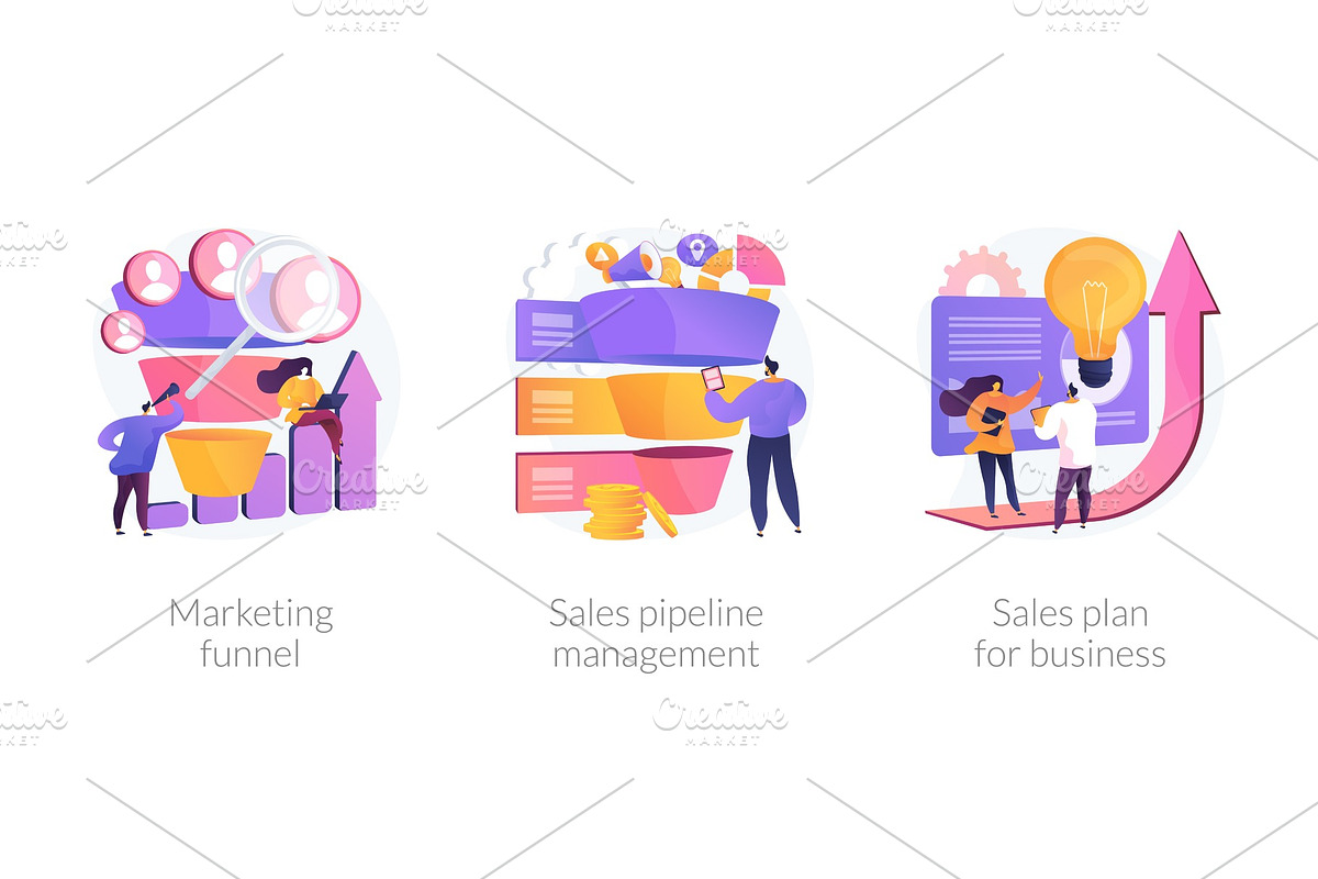 Sales conversions vector concept, a Work Illustration by Visual Generation
