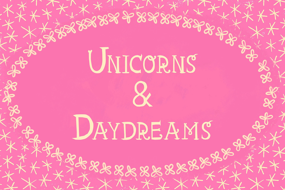 Fairytale Whimsy Hand Drawn Font, a Handwritten Font by Deb M Illustrates (Photo 3 of 6)
