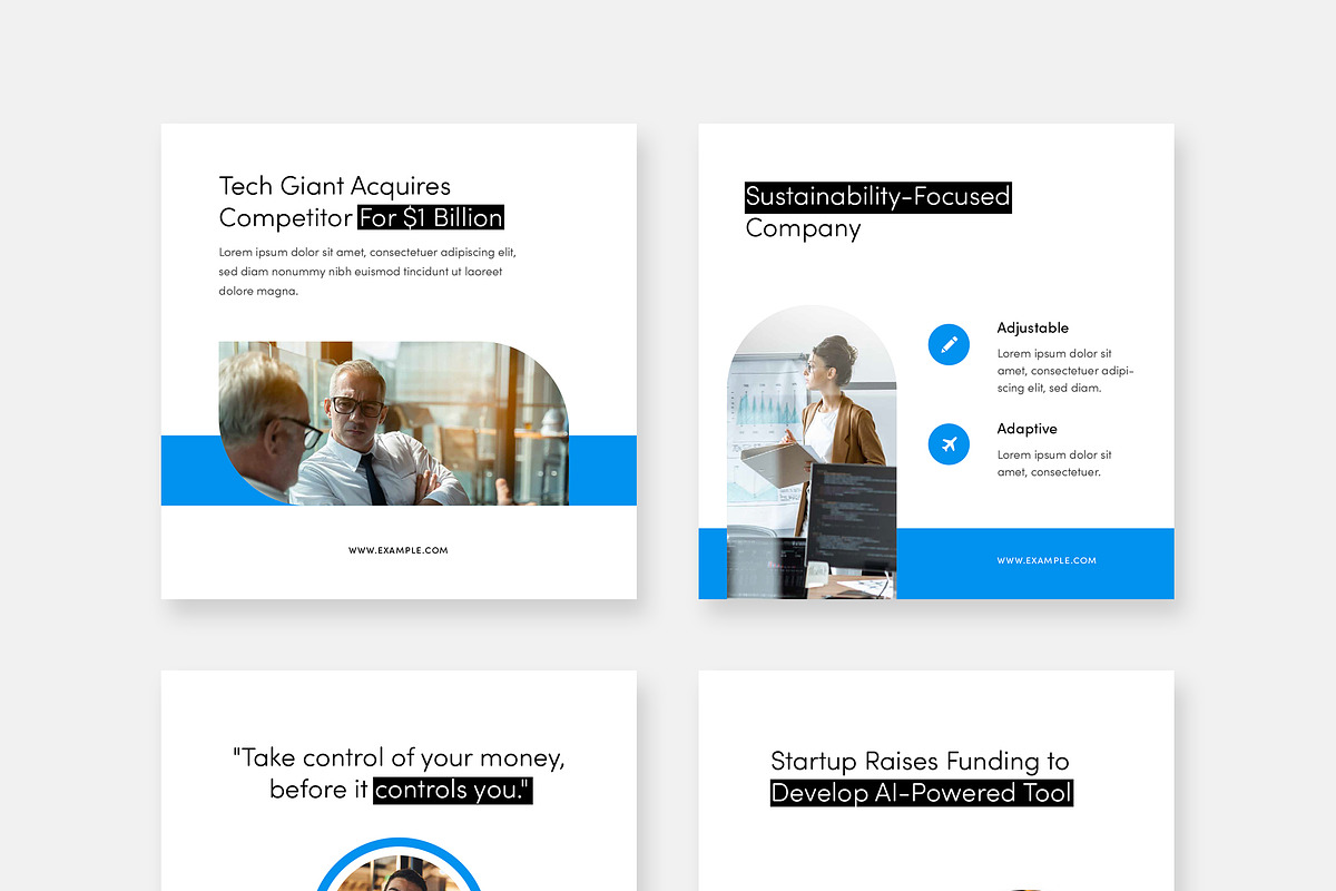 Finance & Business News Social Media, a Social Media Template by Filip Studio (Photo 1 of 2)
