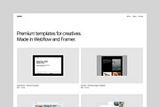 Nuro - Framer Portfolio Template, a Websites & App Template by PixaSquare (Thumbnail 1 of 3)
