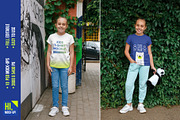 Kids Girl T-Shirt PSD Mockups Vol8, a Shirt Mockup by Hi, Mock-Up! (Thumbnail 7 of 8)