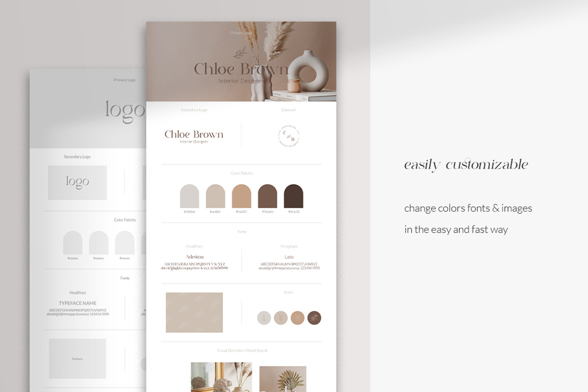 Brand & Mood board templates, a Presentation Template by Yuli Studio (Photo 6 of 7)