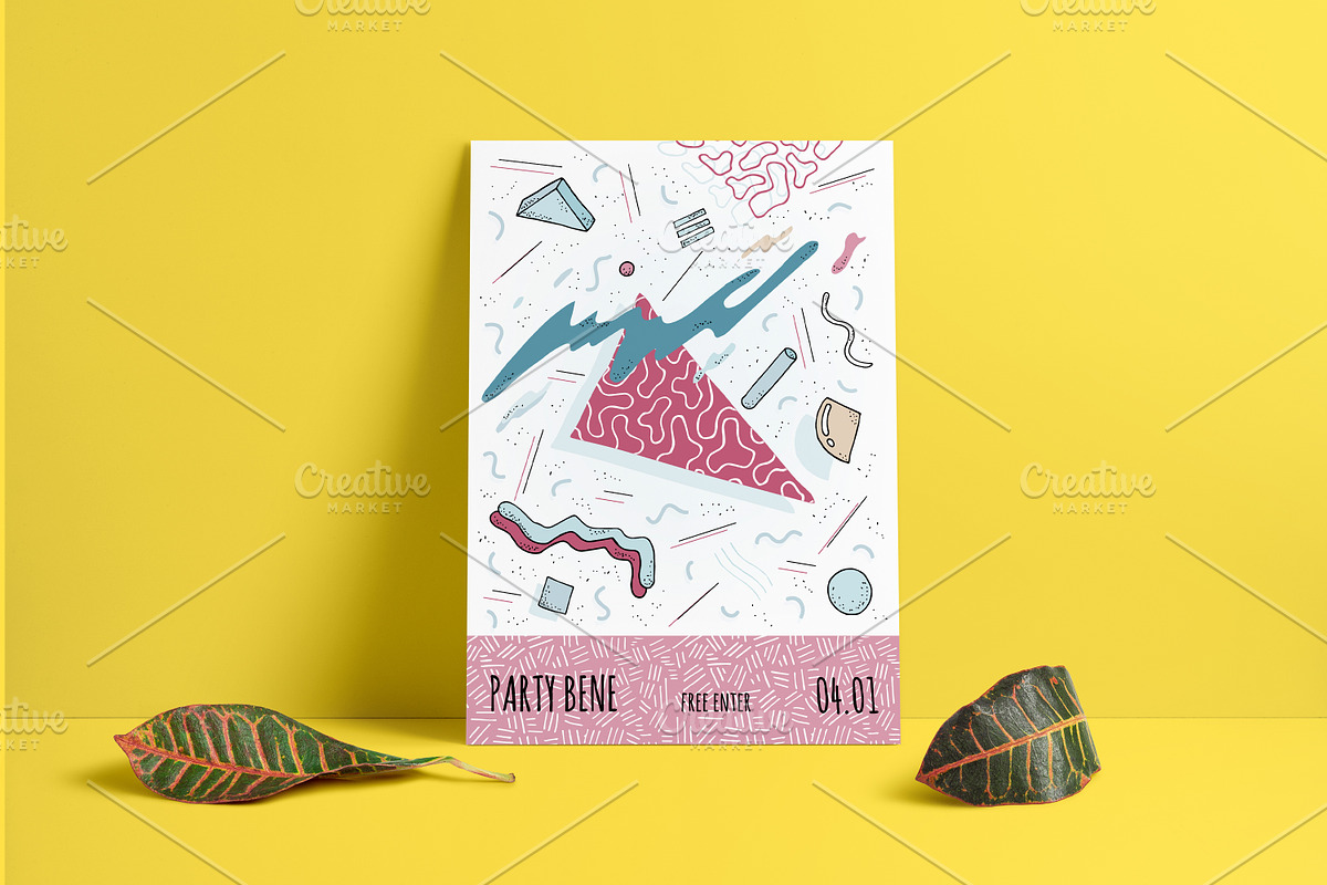 Retro abstract posters, a Decorative Illustration by Good Studio