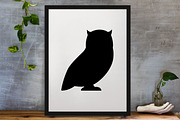 Owl Silhouette SVG, an Animal Illustration by newminddesign (Thumbnail 3 of 3)