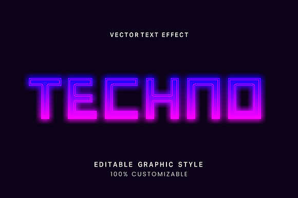 Neon Glow Gradient Text Effect preview 3