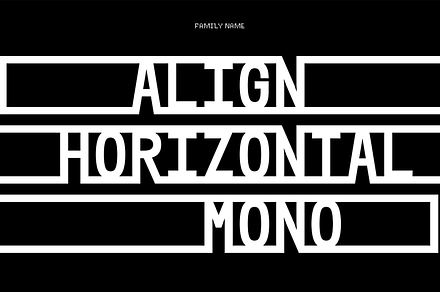 Align Horizontal Mono