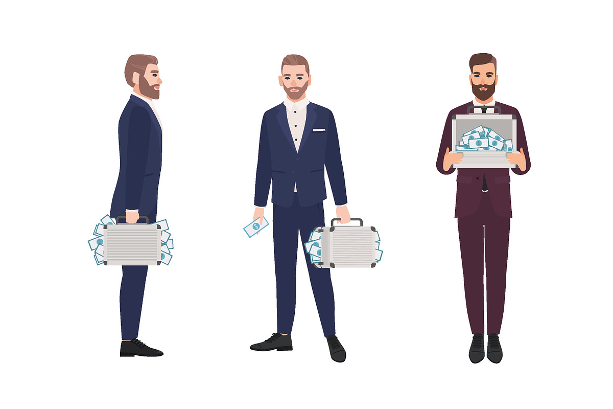 People with letters or money set, a Finance Illustration by Good Studio (Photo 4 of 4)