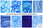 ICICLE BLUE Watercolor Texture Set, a Texture Graphic by Vintage To Vectors (Thumbnail 5 of 16)