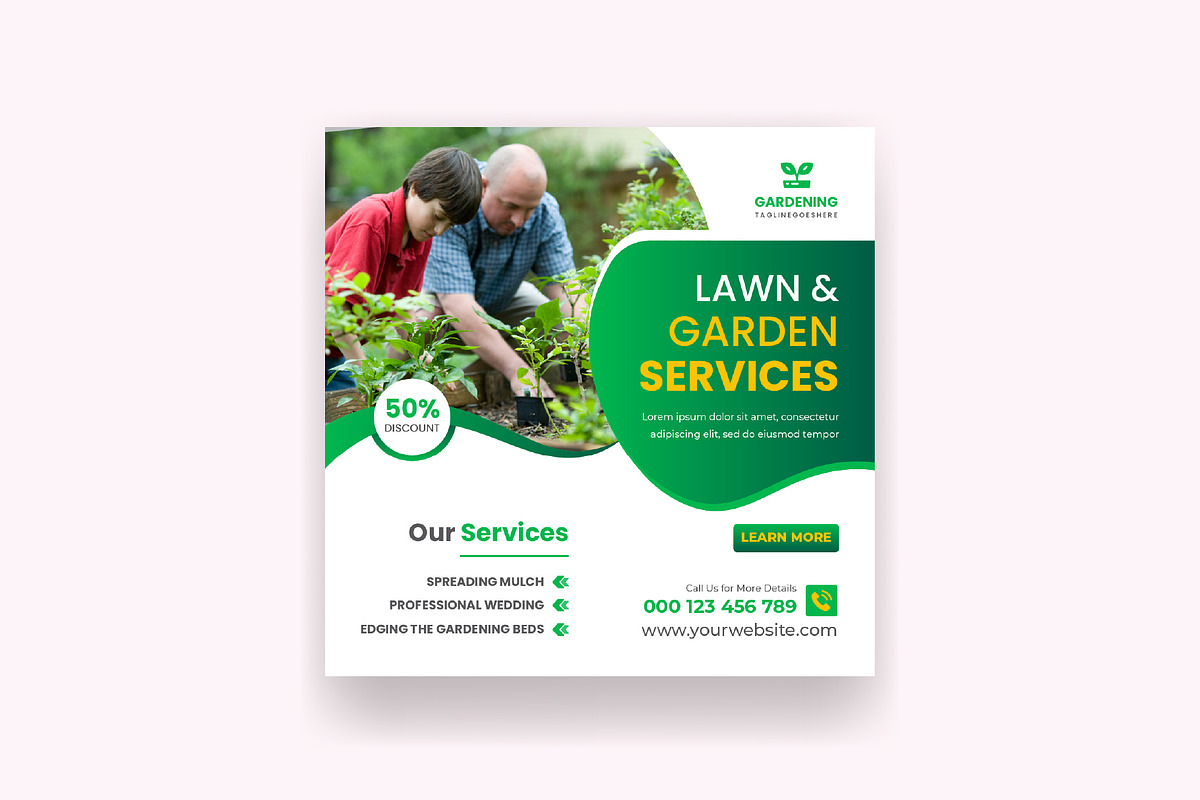 Lawn Garden Services Social Media, a Social Media Template by Mk_Studio (Photo 6 of 6)