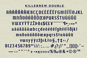 Killebrew Double | Athletic Typeface, a Serif Font by StudioWorks (Thumbnail 6 of 7)