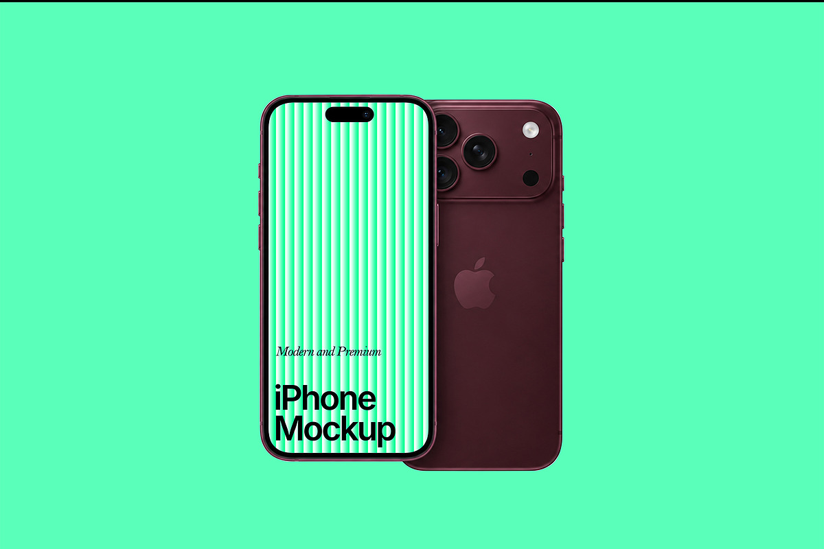 iPhone 18 Pro Screen Mockup, an iPhone Mockup by Devators (Photo 3 of 3)