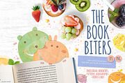 The Book Biters Cute Animal Print, a Stationery Template by Euonia Meraki (Thumbnail 1 of 9)