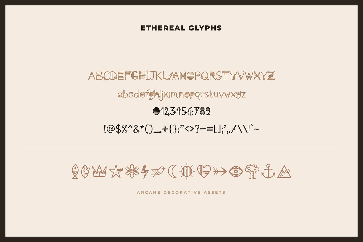 Arcany Decorative Font, a Handwritten Font by Graphic Spirit (Photo 2 of 8)