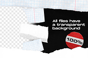 40+ Ripped Paper Transparent Shapes, a Texture Graphic by Roman Paslavsky (Thumbnail 3 of 10)