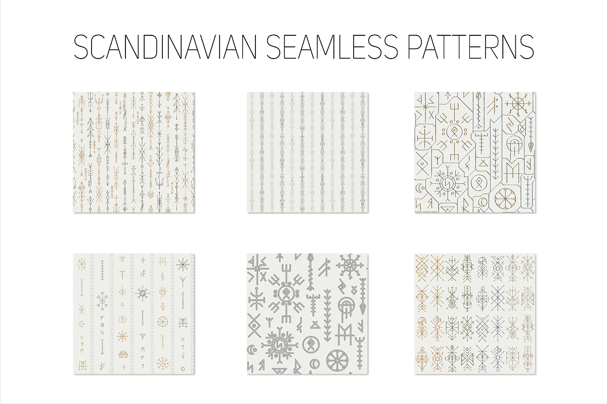 Nordic seamless pattern pack, a Pattern Graphic by Gudiny (Photo 7 of 18)