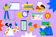Creative Agency Illustration Set, a Work Illustration by graphicook (Thumbnail 2 of 6)