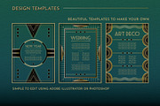 Art Deco Design Templates Vol 2, a Decorative Illustration by Wingsart Studio (Thumbnail 3 of 4)