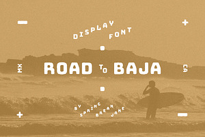 Road to Baja - Simple Display Font
