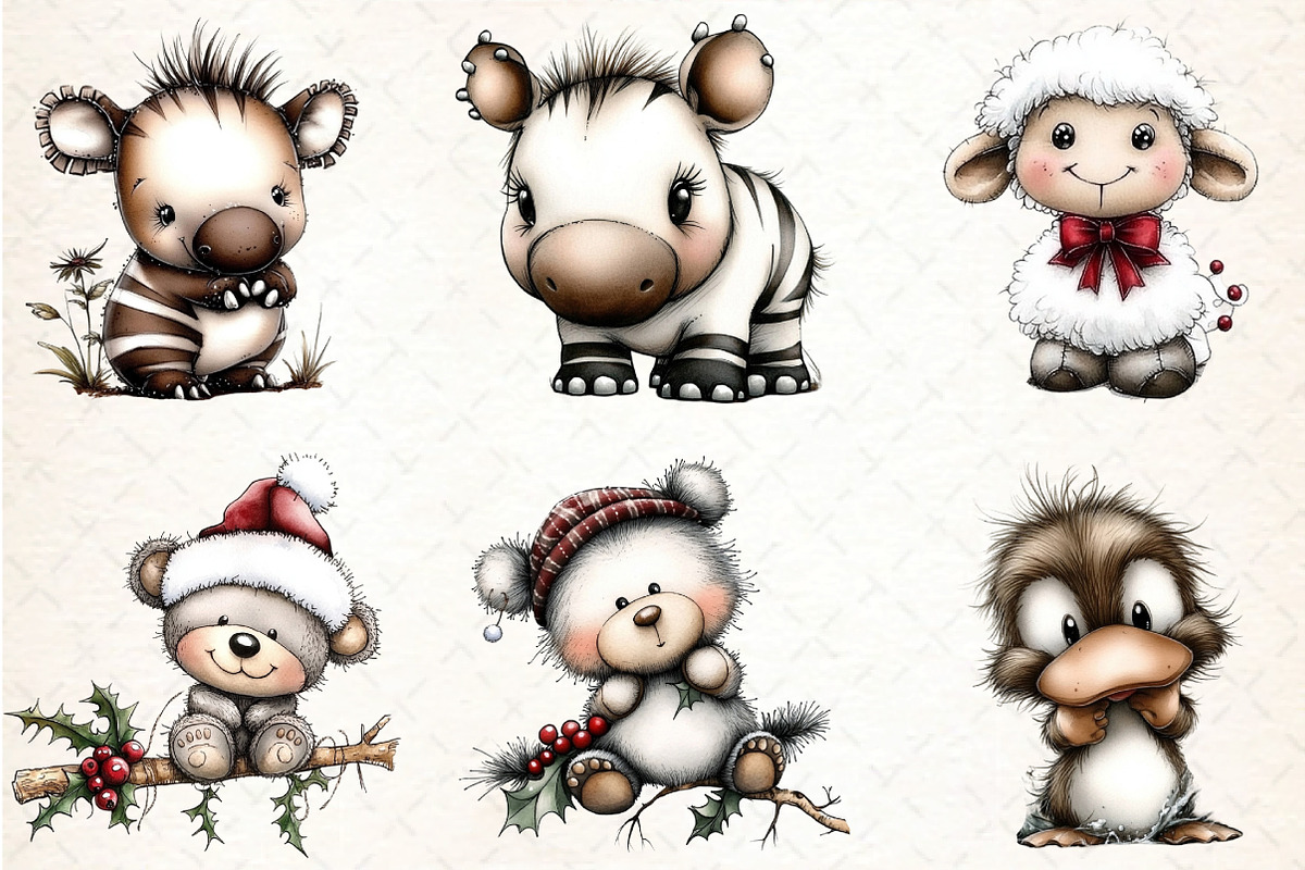 Baby Animal PNG Clipart Bundle, an Illustration by DreamCafeArt (Photo 8 of 8)