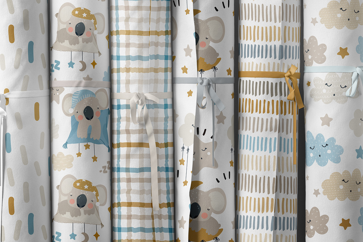 Sleepy Koalas – Pattern Collection, a Pattern Graphic by PROTEA Watercolor Studio (Photo 5 of 10)