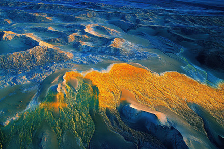 Breathtaking aerial view of colorful, a Photo by Iftikhar Alam