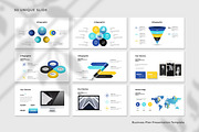 Blue Yellow Modern Business Plan Pre, a Presentation Template by Slide-Agency (Thumbnail 10 of 11)
